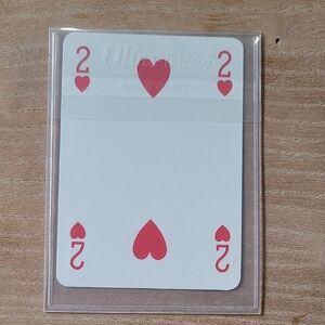 Prada 2 Of Hearts Red and White Playing Card New
